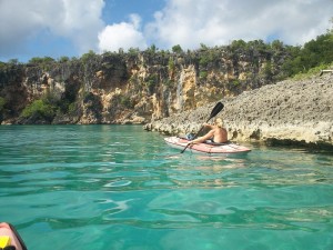 Kayaking to Little Bay, Anguilla